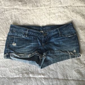 Abercrombie & Fitch Distressed Jean Shorts